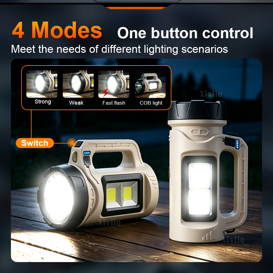 Multiscene Handheld LED Torch  - Solar Emergency Charger review and price