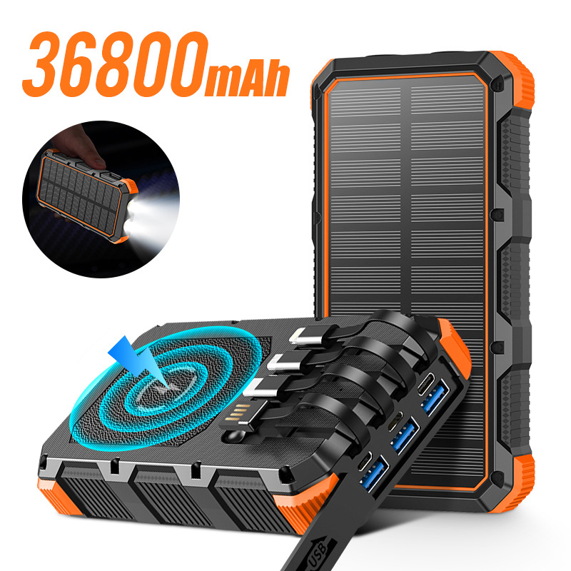 Solar Power Bank 36800mAh with - Solar Emergency Charger review and price