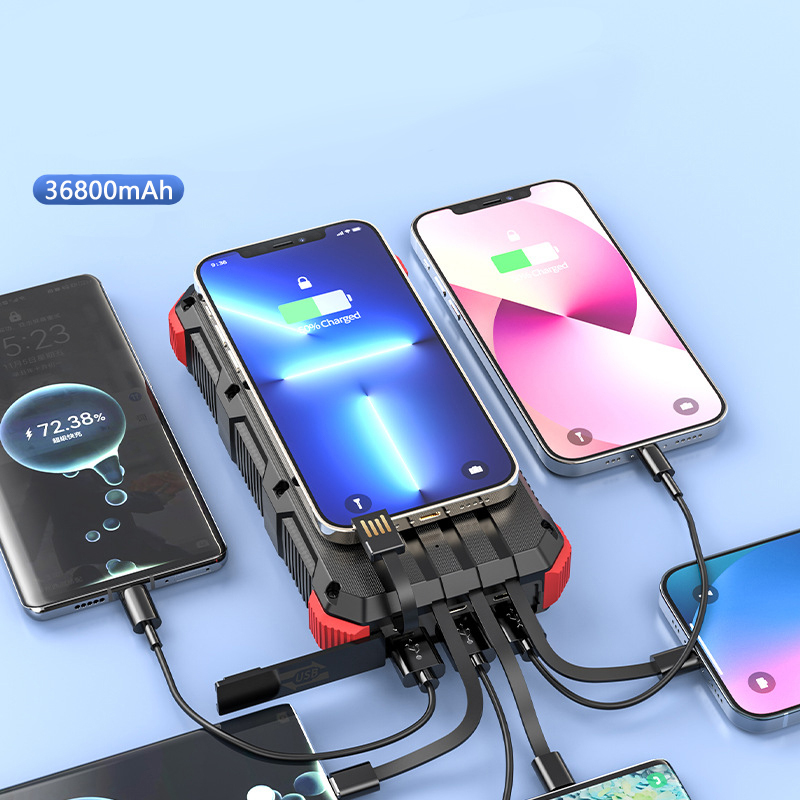 Solar Power Bank 36800mAh with - Solar Emergency Charger review and price